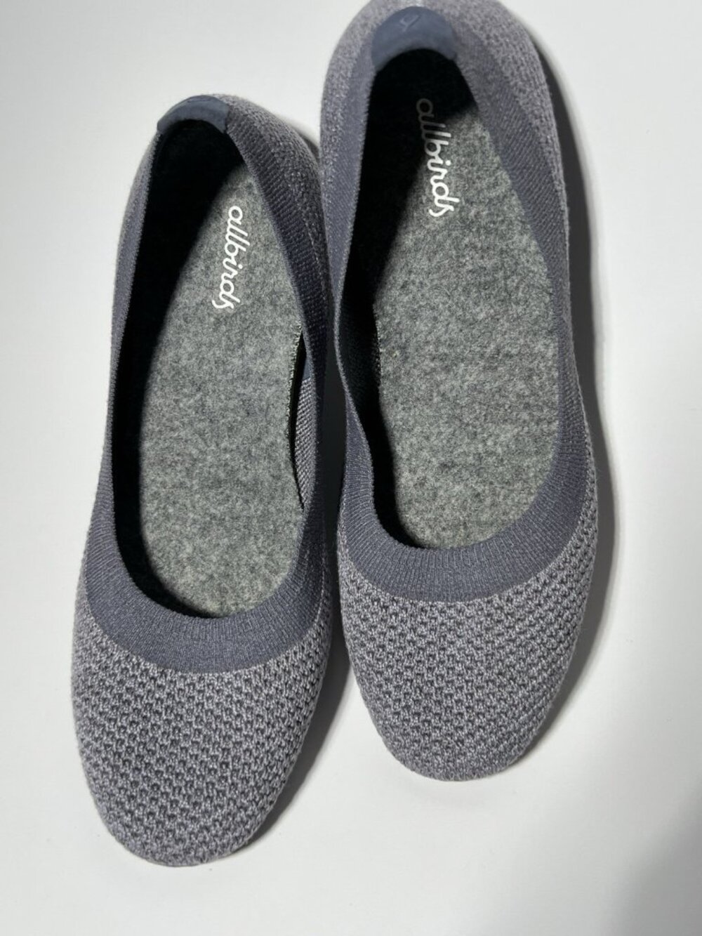 Allbirds Tree Breezers Women’s Gray Knit Ballet Flats Size 7.5